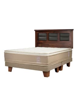 Cama Europea Cotton Organic King Respaldo Villarreal