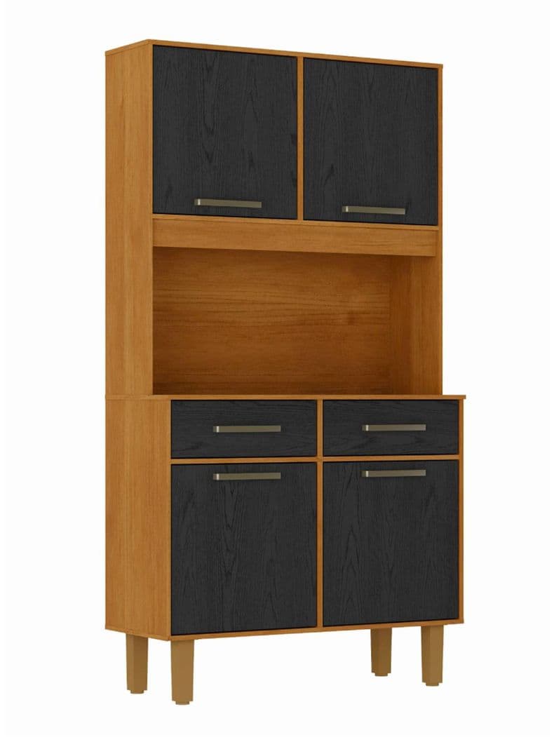 Mueble de Cocina Pop 4P 2C Negro