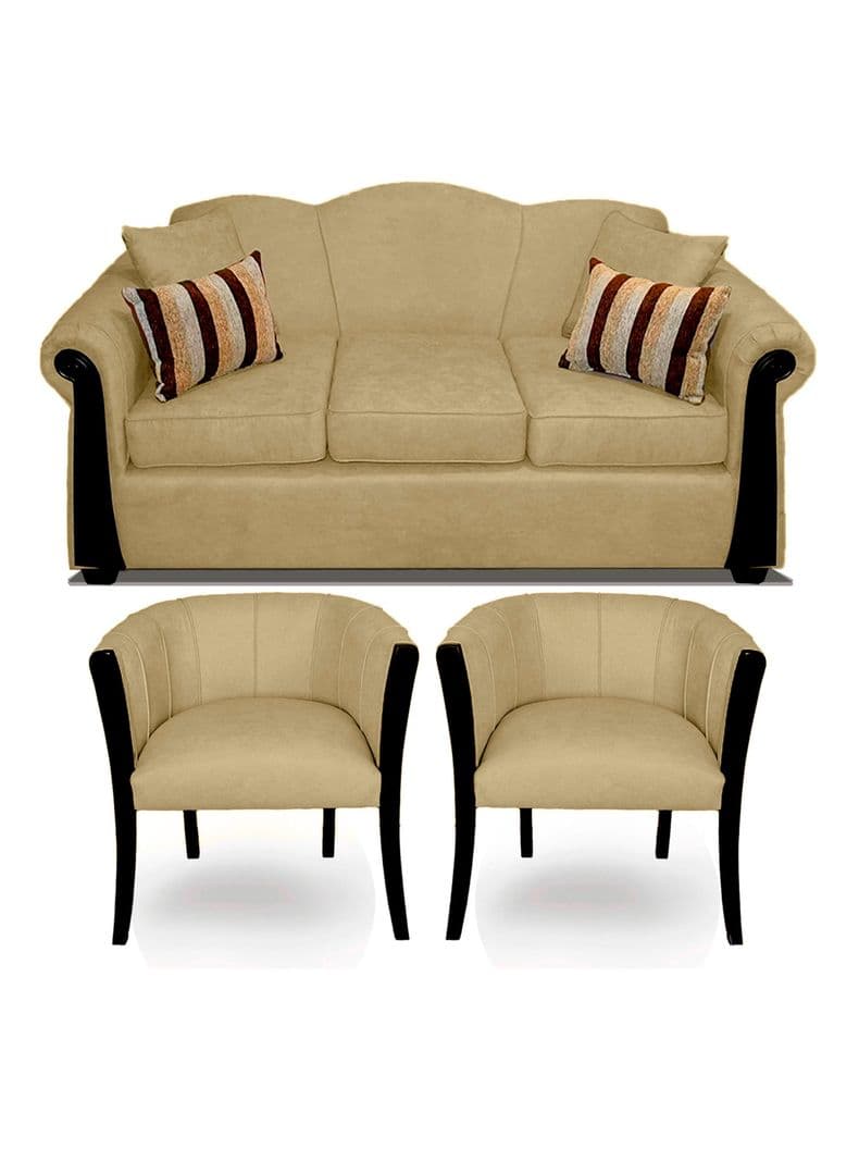 Juego de Living Michigan 5C Beige