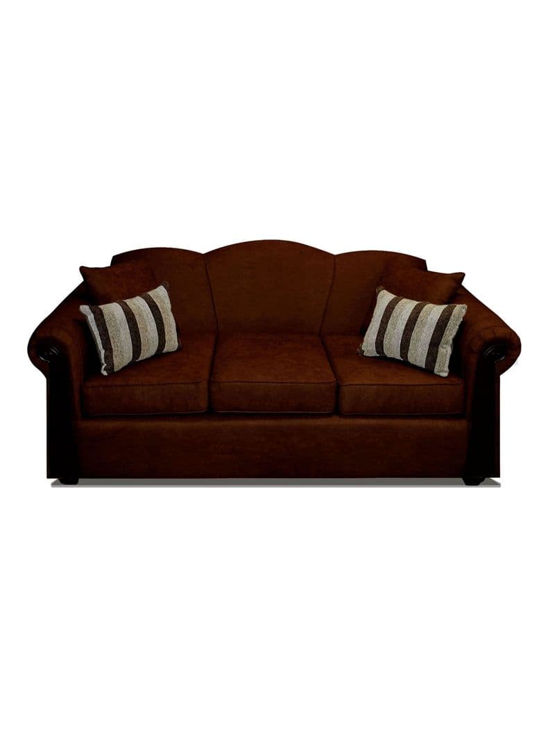 Sofa Michigan 3 Cuerpos Tela Cafe