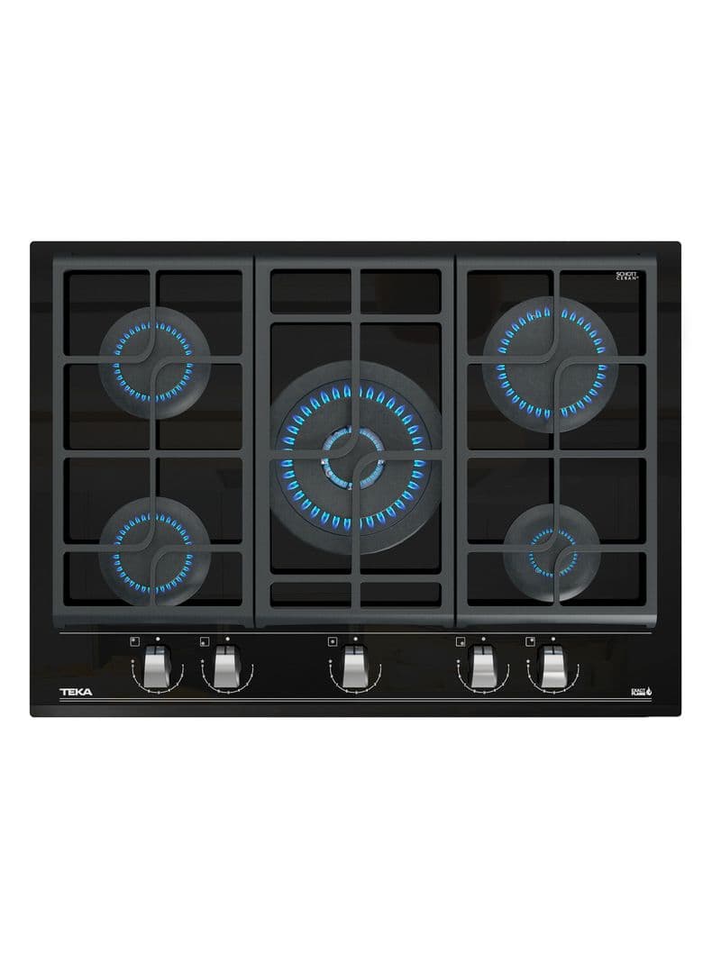 Encimera a Gas 5 Quemadores Cristalgas GZC 75330 XBB
