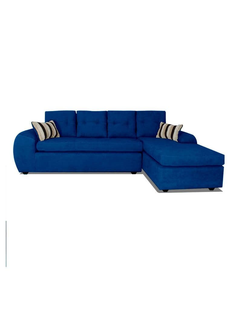 Sofa Seccional Houston Derecho 5C Tela Azul