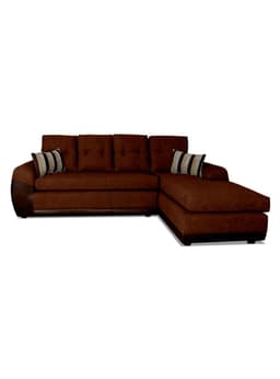 Sofa Seccional Houston Tela 5C Chaise Derecho Cafe