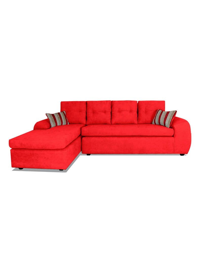 Sofa Seccional Houston Izquierdo Tela 5C Rojo