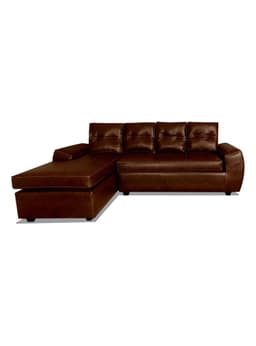 Sofa Seccional Houston Izquierdo Pu 5C Cafe Oscuro