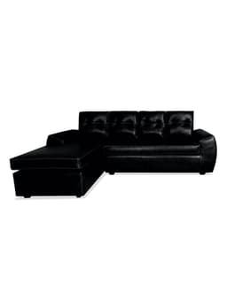 Sofa Seccional Houston Izquierdo Pu 5C Negro