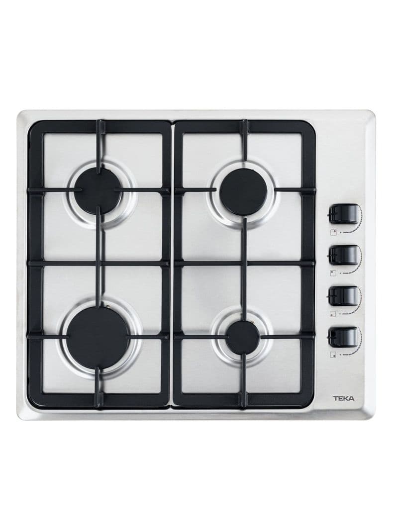 Encimera a Gas 4 Quemadores HLX640 Inox Parrilla FF