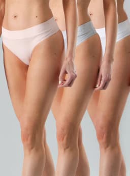 Tripack Culotte Algodon Blanco S