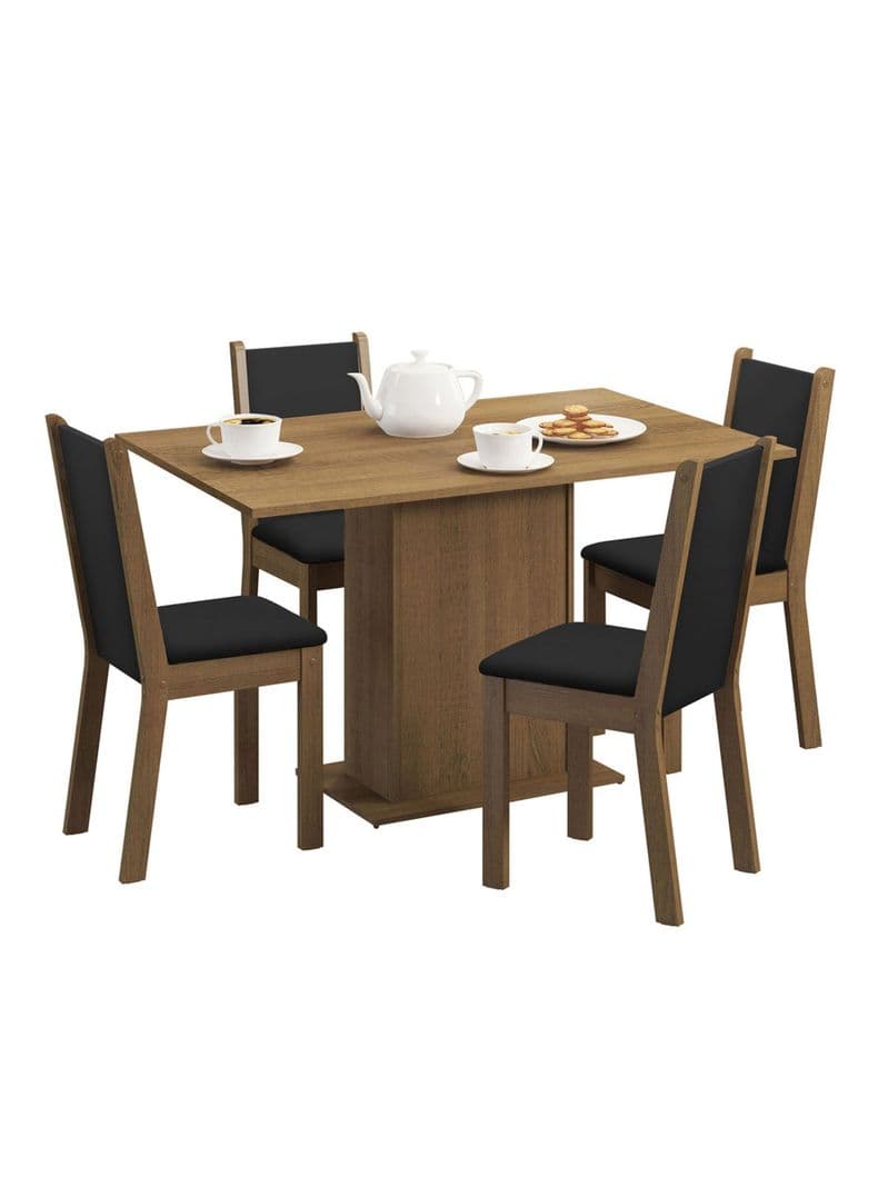 Comedor 4S Sienna Negro