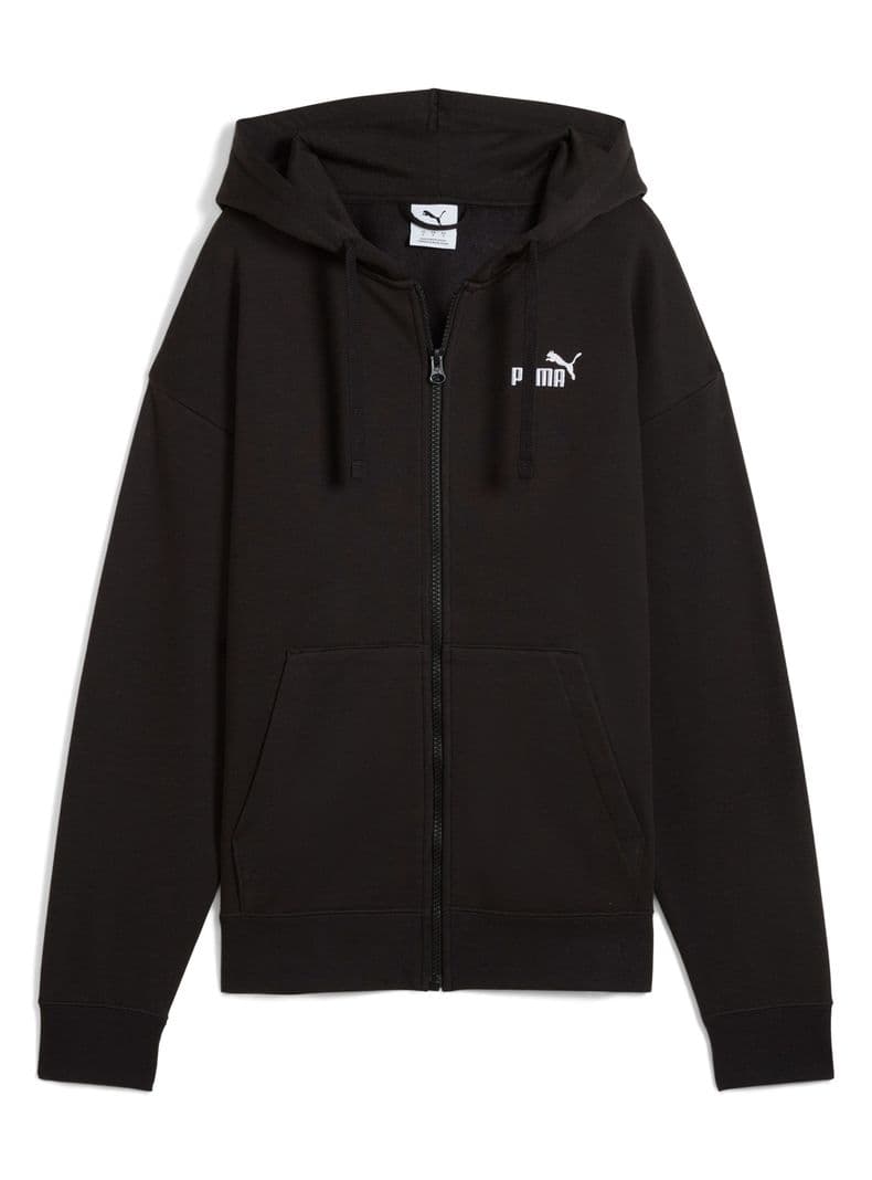 Poleron Full-Zip Hoodie Fl Ess Small No. 1 Logo Comfort Negro L