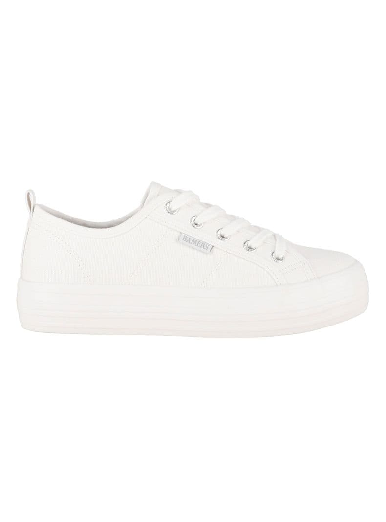 Zapatilla Urbana Canvas Logo Mujer Blanco 35