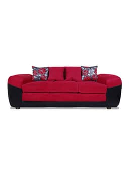 Sofa Houston Tela-PU 3C Rojo