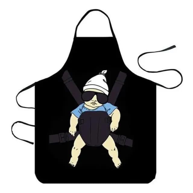 Delantal Cocina Divertido Hangover Baby Carlos