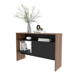 Arrimo 2 Puertas Fm-002c - Cafe Claro / Negro