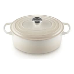 Le Creuset Cocotte Ovalada 29 Cm Meringue Hierro