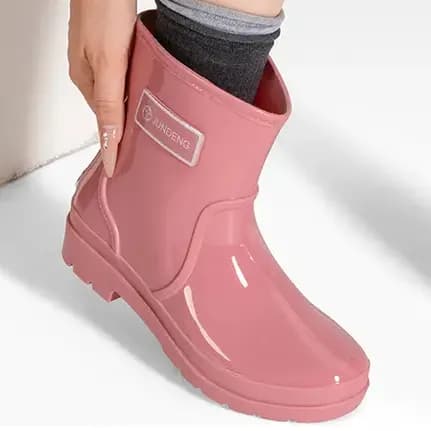 Botin De Agua Mujer Pvc Casual Impermeable Weide Gh161