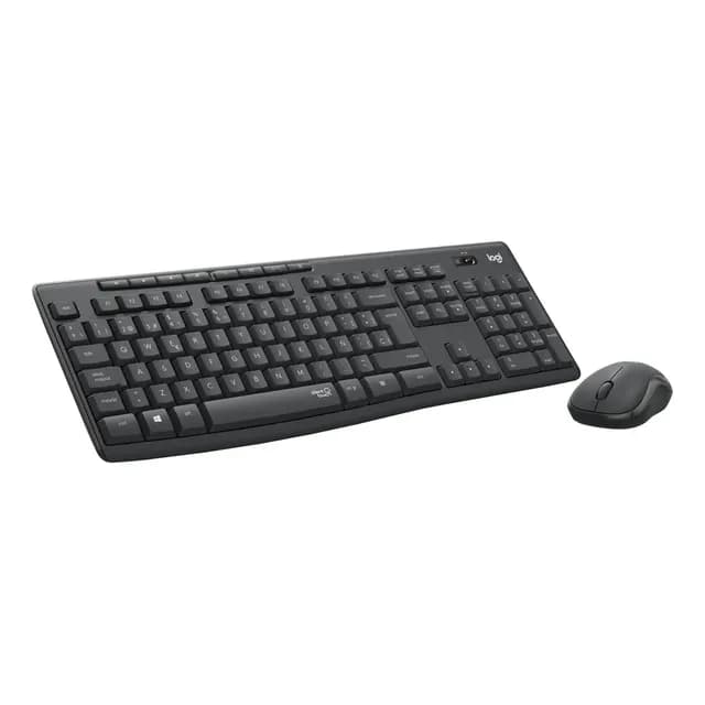 Kit Teclado Y Mouse Logitech Mk295 Inalambrico Silencioso Color del mouse Negro Color del teclado Negro