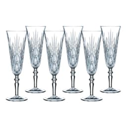 Set 6 Copas Champagne De Cristal Palais Nachtmann Transparente