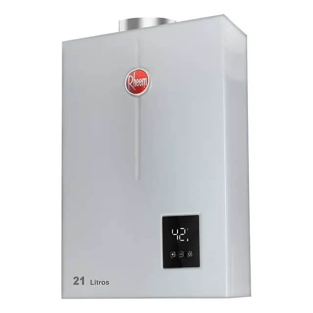 Calefon Gas Natural 21 Litros Tiro Forzado Rheem Digital
