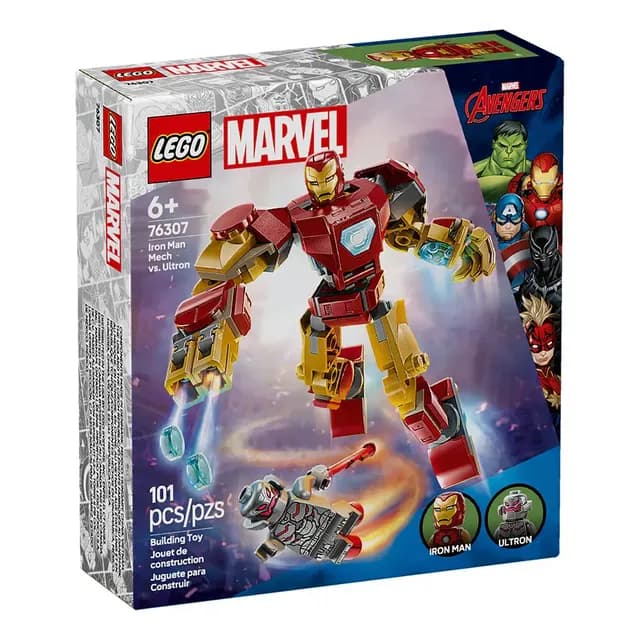 Lego Armadura Robotica De Iron Man Vs. Ultron 76307 101 Heroes