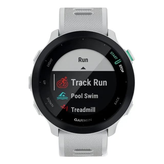 Smartband Garmin Forerunner Forerunner 55 display de 1.04" con correa de silicona - color white
