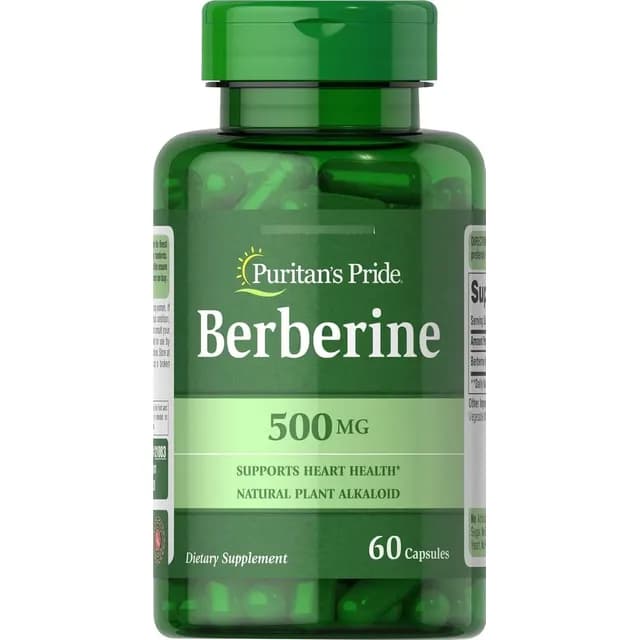 Suplemento en capsula Puritan's Pride Vitaminas Berberina de 60 un