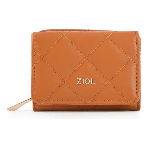 Billetera Cierre Exterior Pequena Bouffi Camel