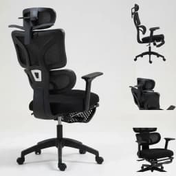 Silla Ergonomica Oficina Ejecutiva Reclinable Con Colgador Homer Design Negro
