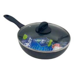 Sarten Wok Aluminio Con Tapa Clairborne 24 Cm / 2.5mm Oster Color Gris