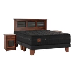 Cama Europea Copper Black King + Set Villarreal