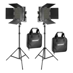 Luz De Video Led Y Soporte Neewer, 2 Piezas, Bicolor