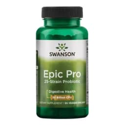 Swanson Probiotico Epic Pro de 25 cepas 30 Billion CFU 30 capsulas veganas