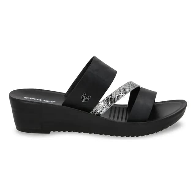 Sandalia Plataforma Negro Mujer 13221 Gotta