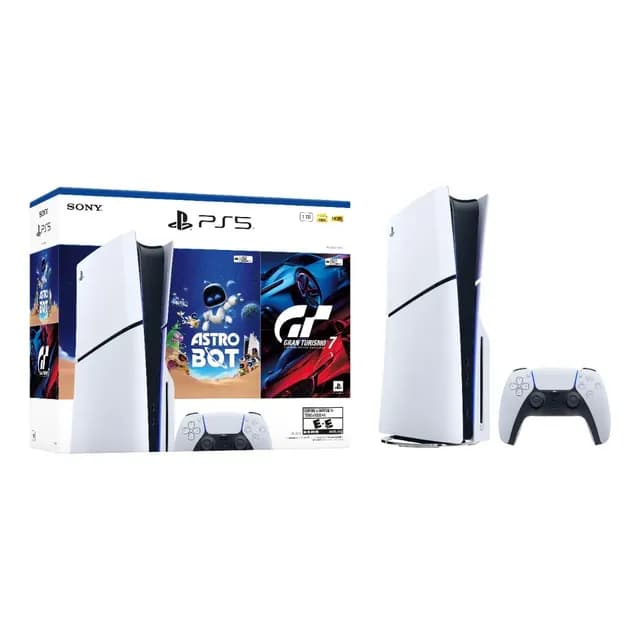 Consola PS5 Slim Standard + Juego Astro Bot Y Gt7