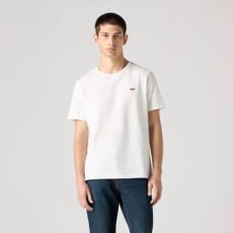 Polera Hombre Cuello Redondo Lisa Blanco Levis