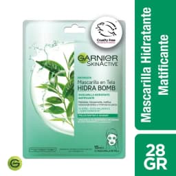 Mascarilla Garnier Skin Active Hidra Bomb Te Verde