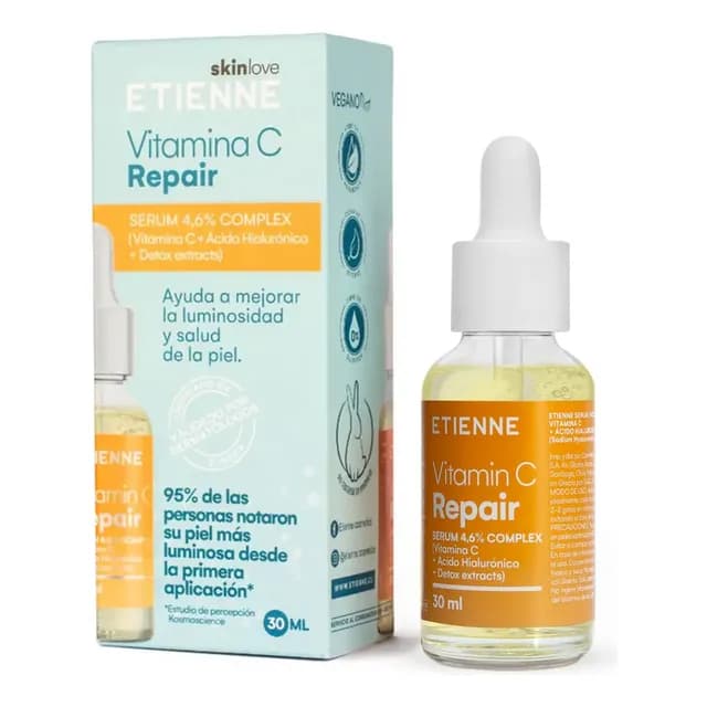 Serum Vitamina C Etienne Skin Antiedad Rostro 30ml Libre Parabenos