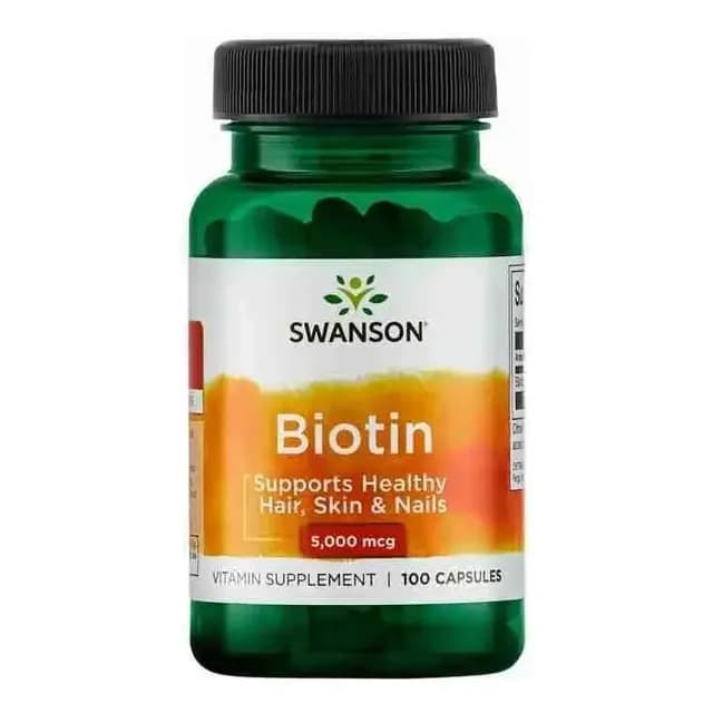 Biotin 5000 Mcg 100 Capsulas Swanson