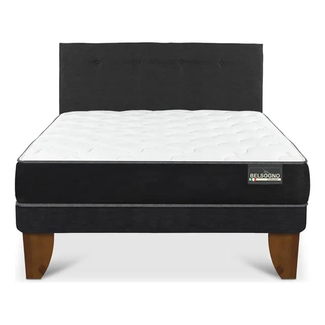 Cama Europea Belsogno Plus 2 Plazas + Respaldo