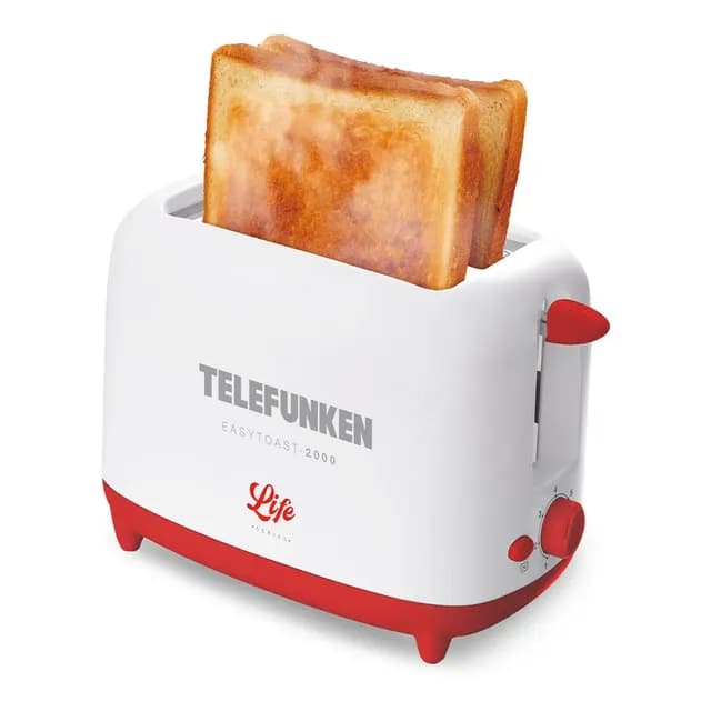 Tostadora electrica Telefunken Easytoast 2000 720w Color Blanco