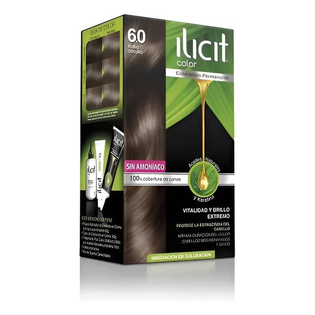 Tintura Ilicit Permanente Sin Amoniaco Rubio Oscuro 6.0