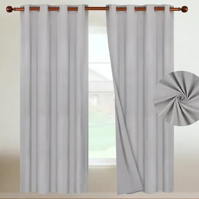 Cortina Blackout Casatua Darknight 2 Panos de Lino 220 x 140 cm