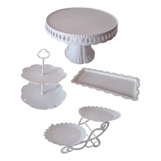 Oferta! Set Candy Bar (porta Torta, Bandejas, Porta Cupcake)
