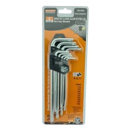 Kit Set Juego De Llaves Allen Punta Estrella 9 Piezas Makawa