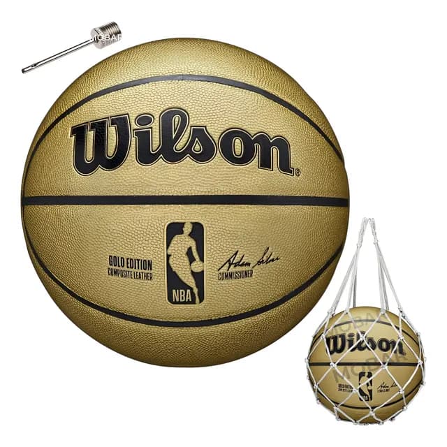 Balon Basquetbol Pelota Basketball Wilson Gold Cuero Pu N 7