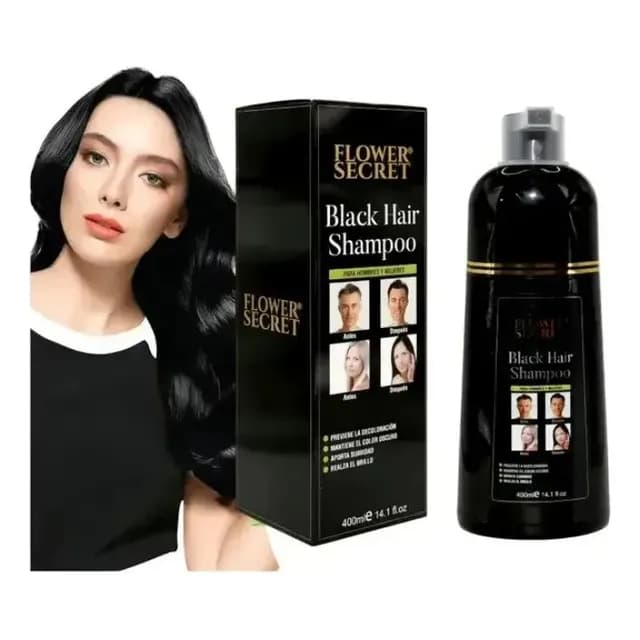 Shampoo Flower Secret Black Hair 400 Ml Intensificador