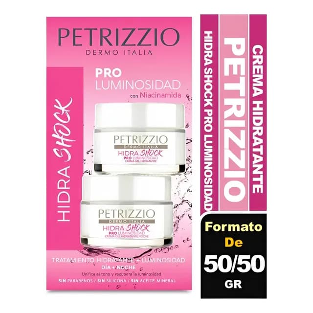 Petrizzio Set De Cremas Hidrashock Pro Luminosidad Dia/noche