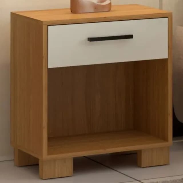 Velador Londrina 1 Cajon Blanco-canela