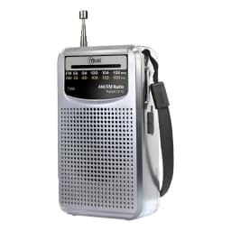 Radio Retro Portatil Pocket Cf-10 Fm/am Gris Mlab 09483