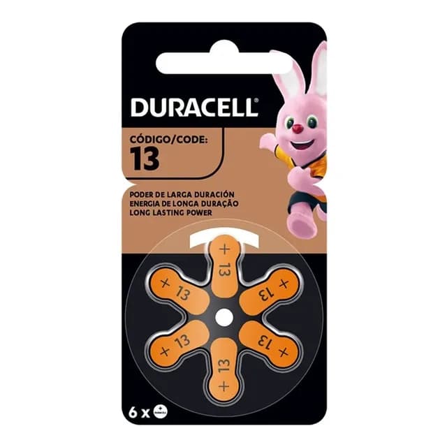Duracell Activair 13 Pila Audifonos X 6 / Crisol Tecno